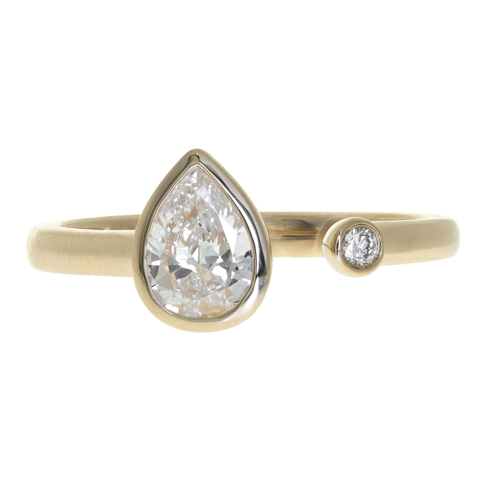 0.67 ctw Yellow Gold Lab-Grown Diamond Ring